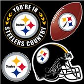 NFL Pittsburgh Steelers 4 Piece Magnet Set NFL Pittsburgh Steelers 4 Piece Magnet Set