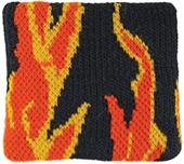 Red Lion Flames Wristbands PAIR Red Lion Flames Wristbands PAIR