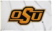 Collegiate Oklahoma St White 3'x5' Flag w/Grommets Collegiate Oklahoma St White 3'x5' Flag w/Grommets