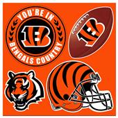 NFL Cincinnati Bengals 4 Piece Magnet Set NFL Cincinnati Bengals 4 Piece Magnet Set