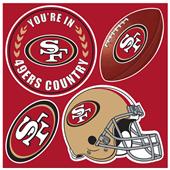 NFL San Francisco 49er's 4 Piece Magnet Set NFL San Francisco 49er's 4 Piece Magnet Set