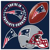 NFL New England Patriots 4 Piece Magnet Set NFL New England Patriots 4 Piece Magnet Set