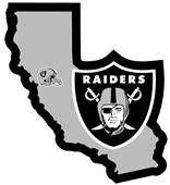 NFL Oakland Raiders Home State Decal NFL Oakland Raiders Home State Decal