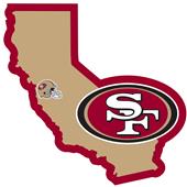 NFL San Francisco 49er's Home State Decal NFL San Francisco 49er's Home State Decal