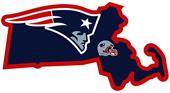 NFL New England Patriots Home State Decal NFL New England Patriots Home State Decal