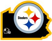 NFL Pittsburgh Steelers Home State Decal NFL Pittsburgh Steelers Home State Decal