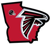 NFL Atlanta Falcons Home State Decal NFL Atlanta Falcons Home State Decal
