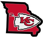 NFL Kansas City Chiefs Home State Decal NFL Kansas City Chiefs Home State Decal