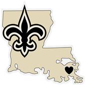 NFL New Orleans Saints Home State Decal NFL New Orleans Saints Home State Decal