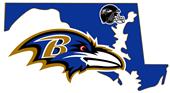 NFL Baltimore Ravens Home State Decal NFL Baltimore Ravens Home State Decal