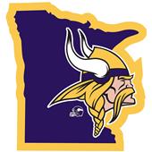 NFL Minnesota Vikings Home State Decal NFL Minnesota Vikings Home State Decal