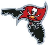 NFL Tampa Bay Buccaneers Home State Decal NFL Tampa Bay Buccaneers Home State Decal