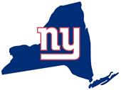 NFL New York Giants Home State Decal NFL New York Giants Home State Decal