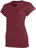 Champion Womens Essential Double Dry V-Neck Tee Champion Womens Essential Double Dry V-Neck Tee