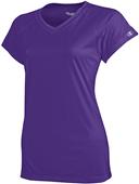 Champion Womens Essential Double Dry V-Neck Tee Champion Womens Essential Double Dry V-Neck Tee