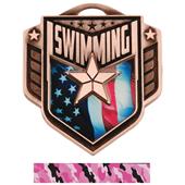 Hasty Awards 2.25" Liberty Swimming Medals M-742 Hasty Awards 2.25" Liberty Swimming Medals M-742