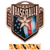 Hasty Awards 2.25" Liberty Baseball Medals M-742 Hasty Awards 2.25" Liberty Baseball Medals M-742