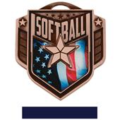 Hasty Awards 2.25" Liberty Softball Medals M-742 Hasty Awards 2.25" Liberty Softball Medals M-742