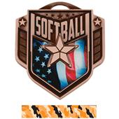 Hasty Awards 2.25" Liberty Softball Medals M-742 Hasty Awards 2.25" Liberty Softball Medals M-742