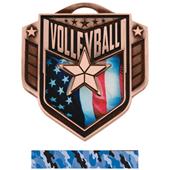 Hasty Awards 2.25" Liberty Volleyball Medals M-742 Hasty Awards 2.25" Liberty Volleyball Medals M-742
