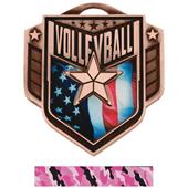 Hasty Awards 2.25" Liberty Volleyball Medals M-742 Hasty Awards 2.25" Liberty Volleyball Medals M-742