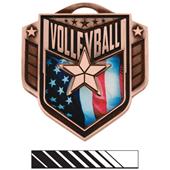 Hasty Awards 2.25" Liberty Volleyball Medals M-742 Hasty Awards 2.25" Liberty Volleyball Medals M-742