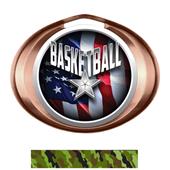 Hasty Award Halo Basketball Liberty Insert Medal Hasty Award Halo Basketball Liberty Insert Medal