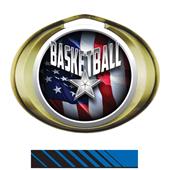 Hasty Award Halo Basketball Liberty Insert Medal Hasty Award Halo Basketball Liberty Insert Medal