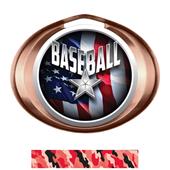 Hasty Award Halo Baseball Liberty Insert Medal Hasty Award Halo Baseball Liberty Insert Medal