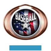 Hasty Award Halo Baseball Liberty Insert Medal Hasty Award Halo Baseball Liberty Insert Medal