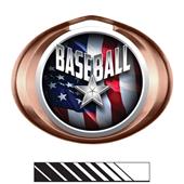 Hasty Award Halo Baseball Liberty Insert Medal Hasty Award Halo Baseball Liberty Insert Medal