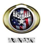 Hasty Award Halo Baseball Liberty Insert Medal Hasty Award Halo Baseball Liberty Insert Medal