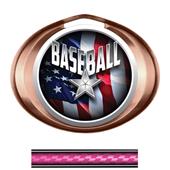 Hasty Award Halo Baseball Liberty Insert Medal Hasty Award Halo Baseball Liberty Insert Medal