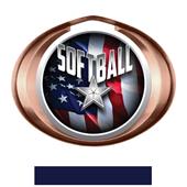 Hasty Award Halo Softball Liberty Insert Medal Hasty Award Halo Softball Liberty Insert Medal