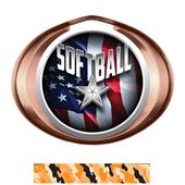 Hasty Award Halo Softball Liberty Insert Medal Hasty Award Halo Softball Liberty Insert Medal