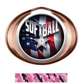 Hasty Award Halo Softball Liberty Insert Medal Hasty Award Halo Softball Liberty Insert Medal