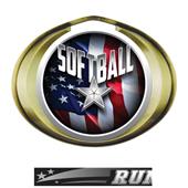 Hasty Award Halo Softball Liberty Insert Medal Hasty Award Halo Softball Liberty Insert Medal