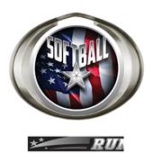 Hasty Award Halo Softball Liberty Insert Medal Hasty Award Halo Softball Liberty Insert Medal