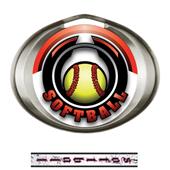 Hasty Award Halo Softball Epic Insert Medal Hasty Award Halo Softball Epic Insert Medal