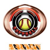 Hasty Award Halo Softball Epic Insert Medal Hasty Award Halo Softball Epic Insert Medal