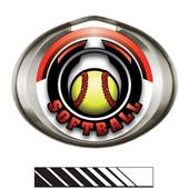 Hasty Award Halo Softball Epic Insert Medal Hasty Award Halo Softball Epic Insert Medal