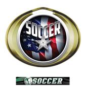 Hasty Award Halo Soccer Liberty Insert Medal Hasty Award Halo Soccer Liberty Insert Medal
