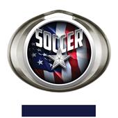 Hasty Award Halo Soccer Liberty Insert Medal Hasty Award Halo Soccer Liberty Insert Medal