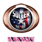 Hasty Award Halo Soccer Liberty Insert Medal Hasty Award Halo Soccer Liberty Insert Medal