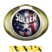 Hasty Award Halo Soccer Liberty Insert Medal Hasty Award Halo Soccer Liberty Insert Medal