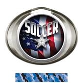 Hasty Award Halo Soccer Liberty Insert Medal Hasty Award Halo Soccer Liberty Insert Medal