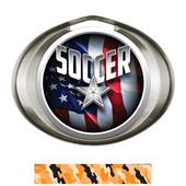 Hasty Award Halo Soccer Liberty Insert Medal Hasty Award Halo Soccer Liberty Insert Medal