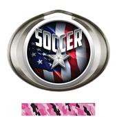 Hasty Award Halo Soccer Liberty Insert Medal Hasty Award Halo Soccer Liberty Insert Medal