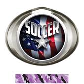 Hasty Award Halo Soccer Liberty Insert Medal Hasty Award Halo Soccer Liberty Insert Medal