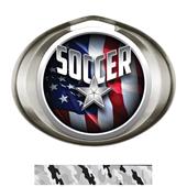 Hasty Award Halo Soccer Liberty Insert Medal Hasty Award Halo Soccer Liberty Insert Medal